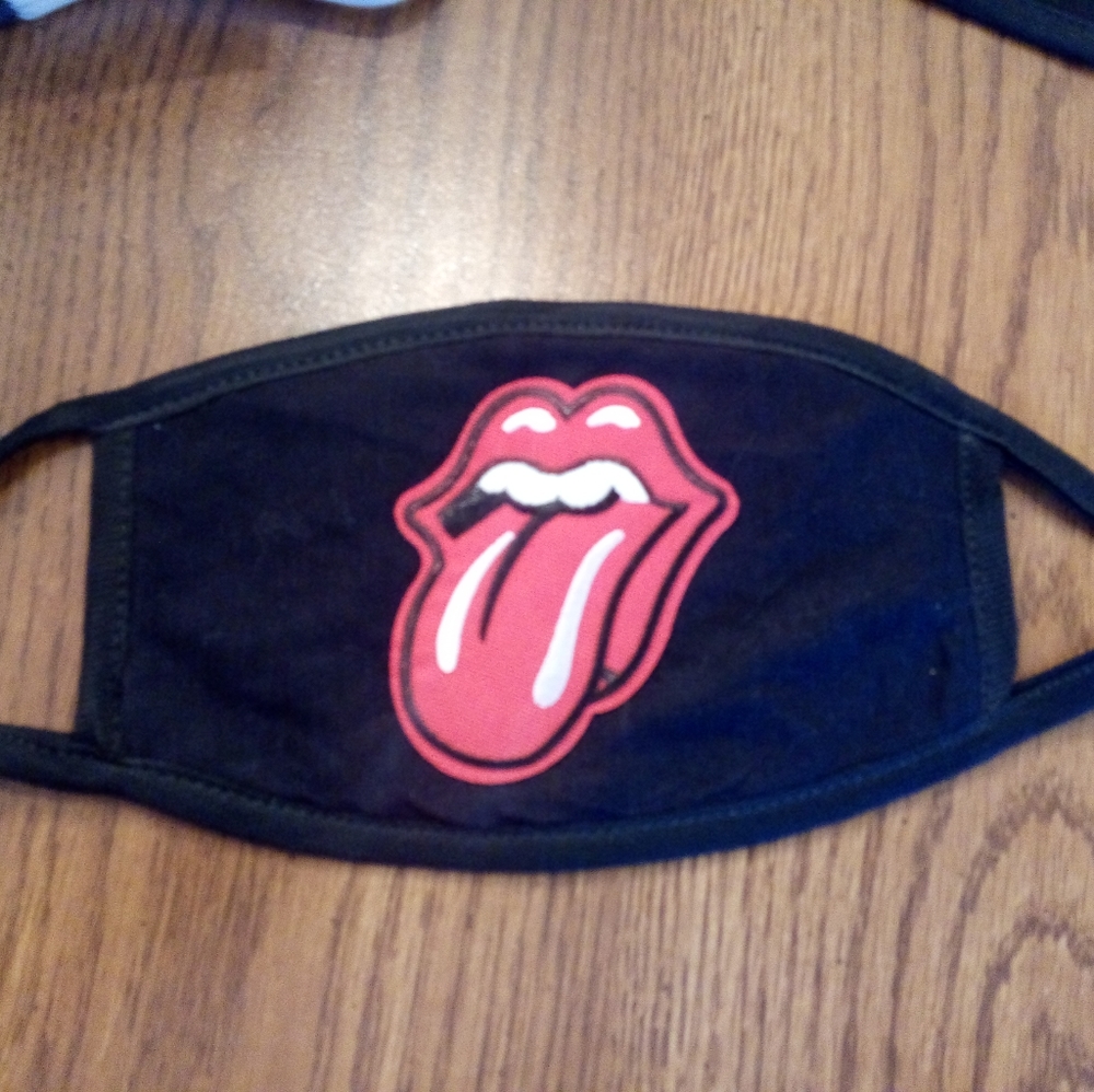 Red Tongue Stones Cotton Reuseable Face Mask